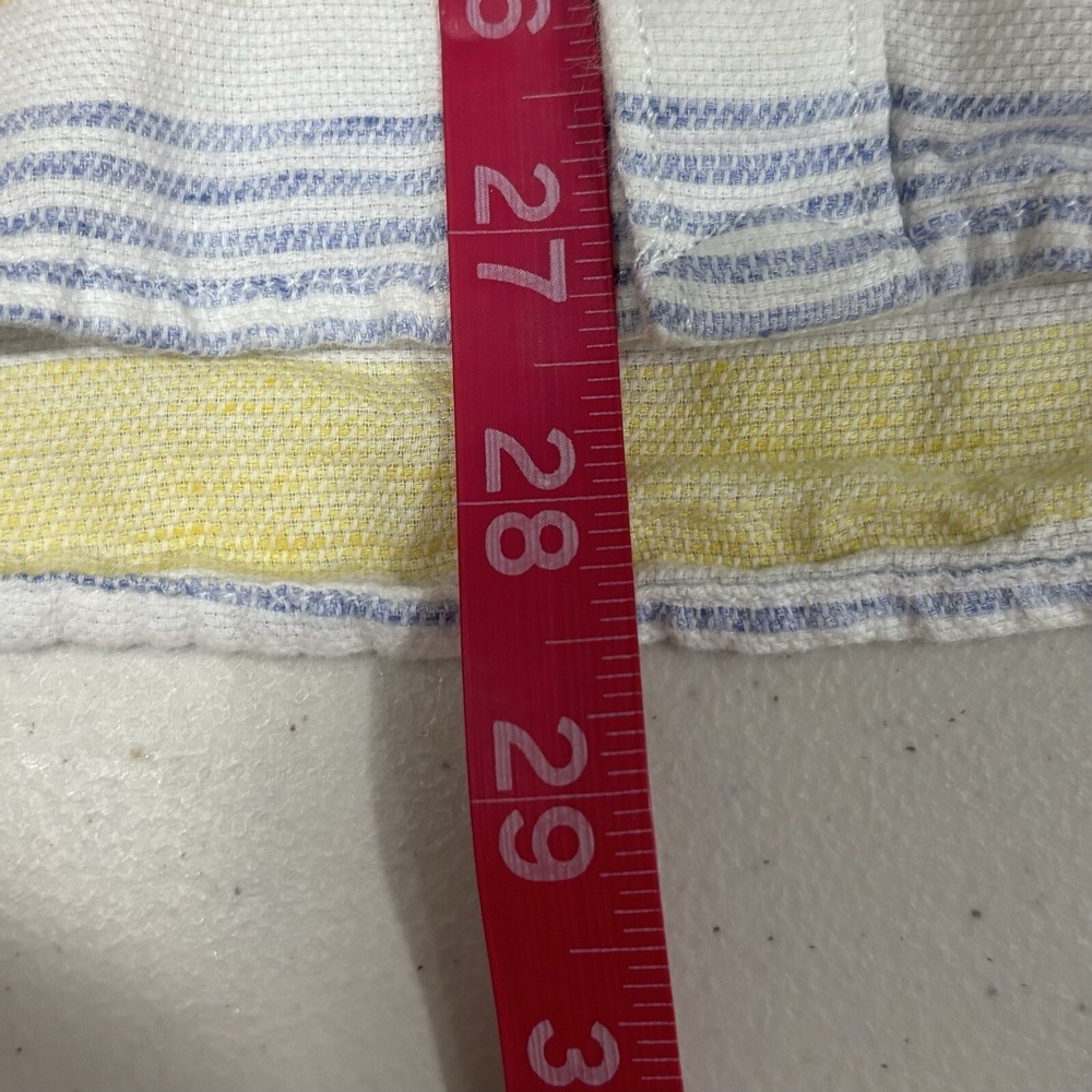 Pepe Jeans Whopper Sr Blue Yellow Striped Long Sleeve Button Down Men's Shirt L - Picture 8 of 10